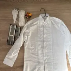 結婚式　披露宴　メンズ　ウィングカラーシャツ　小物セット