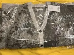 ララココ　ジャカードVネックニットカーディガン　XL