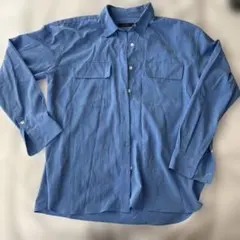 AMERICAN RAG CIE 青 長袖シャツ