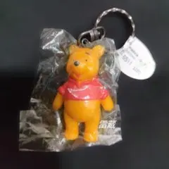 くまのプーさん ブラックカラント ストラップ キーホルダー 昭和レトロ