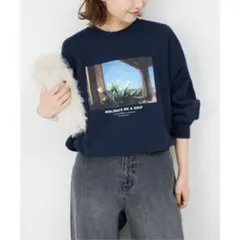 WEAR VOYAGE SLOBE別注 フォトプリントスウェット