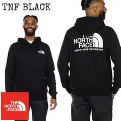 新品 USA限定ノースフェイス US-XXL フーディー スウエットパーカー 黒