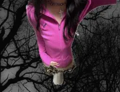 PUMA y2k 姫ギャル NANA 平成ギャル 平成女児 ジップパーカーピンク