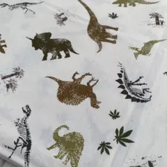 約 80cm 恐竜 アイボリー シーチング