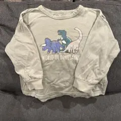 GU ベビー 長袖Tシャツ 90cm 恐竜柄