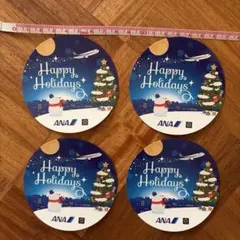 ANA 全日空クリスマスシール　ステッカー４枚