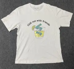 PEANUTS Chill out with friends Tシャツ L