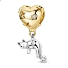 ブレスレットチャーム ねこ 猫 チャーム ネックレストップ