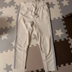 ICEBERG XL サイドライン 裾ジップ ジョガーパンツ グレー 白 美品