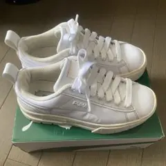 プーマ メイズ 厚底スニーカー ホワイト レディース 23.0 クリーニング済み