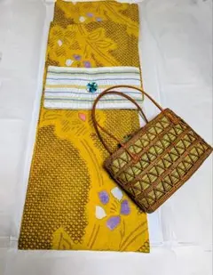 古今』高級浴衣 帯留めセット 花柄 伊勢丹本店購入 - メルカリ