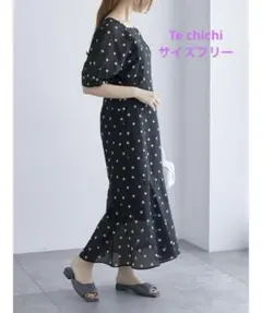 【美品】Te chichi ドットワンピース サイズフリー