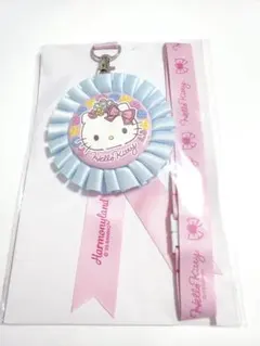 ハローキティ　ネックストラップ付ロゼット　ハーモニーランド　非売品