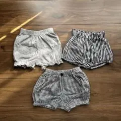 フリル付きかぼちゃパンツ3点セット 95cm以下用