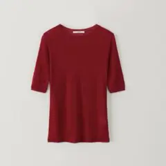 【OHOTORO】Sheer Clear Half Top red/free