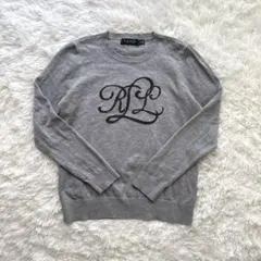 RALPH LAURENラルフ・ローレン グレー ニット M クルーネック