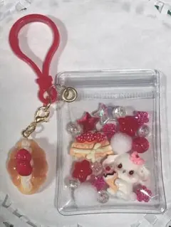 キャンディーバッグキーホルダー 赤系