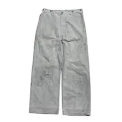 40s~50s ワークパンツ 針刺しシンチバック ワイドパンツ