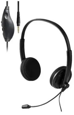 エレコムヘッドセット 4極3.5mmノイズキャンセリング HS-HP06STBK