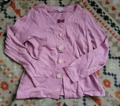 未使用  anyfam  カーディガン  130センチ