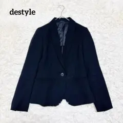 destyle テーラードジャケット　シングル　ブラック