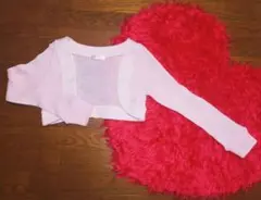 未使用 トゥララ TRALALA ピンク ショート丈 カーディガン ボレロ 長袖