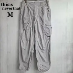 thisisneverthat　カーゴパンツ　M　グレー　ライトパンツ　ポイントのサムネイル