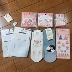 文鳥グッズ まとめ売り キーホルダー 手ぬぐい 靴下 シール テープ　雛人形