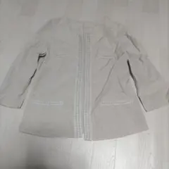 HIROKO BISノーカラージャケット ベージュ