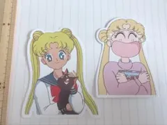 セーラームーン キャラクターシール 2枚セット