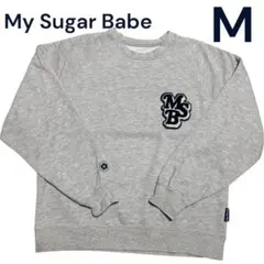マイシュガーベイブ MSB wappen logo sweat グレースウェット