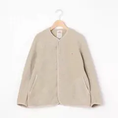 DANTON ダントン　ノーカラーフリース　ジャケット 36