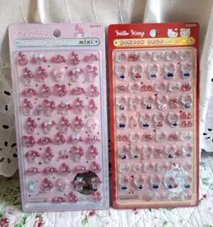 国内正規品ボンボンドロップシールmini サンリオ キティ&マイメロセット