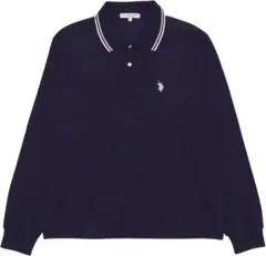 U.S. POLO ASSN. 長袖ポロシャツ ネイビー Lのサムネイル