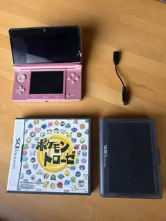 ニンテンドー3DS ※カラー ピンク 本体 ポケモントローゼ TypeC変換付