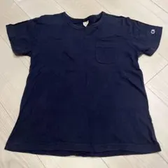 チャンピオン　ネイビー 半袖Tシャツ ポケット付き
