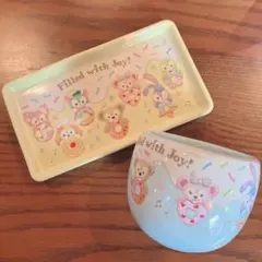 ディズニー　スーベニア　ダッフィー　フィルドウィズジョイ　カップ　プレート