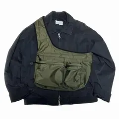 90s 00s カルバンクライン ボディバッグ 立体 マルチポケット y2kのサムネイル