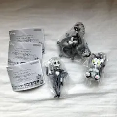 ディズニーキャラクター カラーコレクションチャーム black ガチャ3点