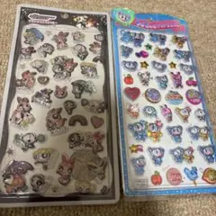 2点セット　パワーパフガールズ　エンジェルブルー　プチドロップステッカー　シール