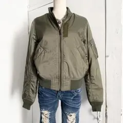 ALPHAINDUSTRIES アルファ ブルゾン MA-1 カーキ M y2k