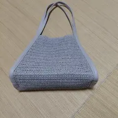 グレー トライアングル型 トートバッグ