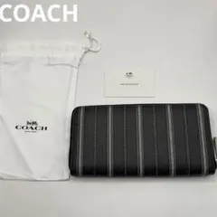 COACH コーチ レガシー ウィークエンド ストライプ ラウンド 長財布 新品のサムネイル