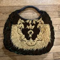 HIROKO KOSHINO ハンドバッグ ダークグリーンのサムネイル