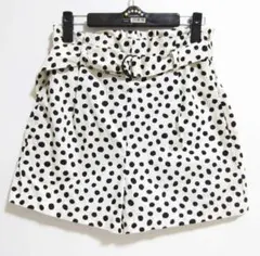 【美品】ZARA ザラ ショートパンツ ドット柄 24 XS