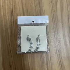 クリスタル装飾シルバーピアス