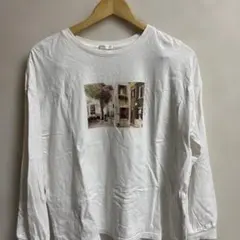 CINEMA CLUB 長袖Tシャツ フォトプリント ホワイト Lのサムネイル