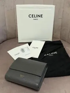 CELINE 三つ折り財布 グレー♡のサムネイル