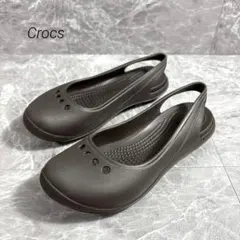 Crocs クロックス スカイラー フラット シューズ W6 ブラウンのサムネイル