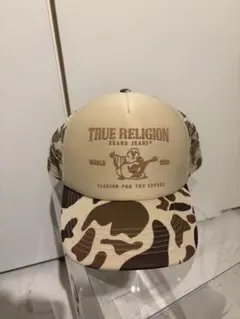 トゥルーレリジョン　キャップ　ダメージ仕上　メッシュキャップ　帽子　ヴィンテージ トゥルーレリジョン キャップ ダメージ仕上 メッシュキャップ